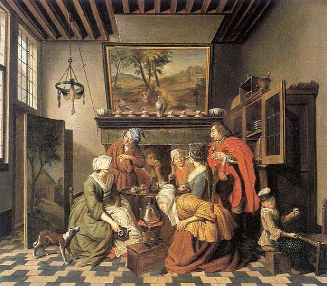 Jan Josef Horemans the Elder Tea Time Spain oil painting art